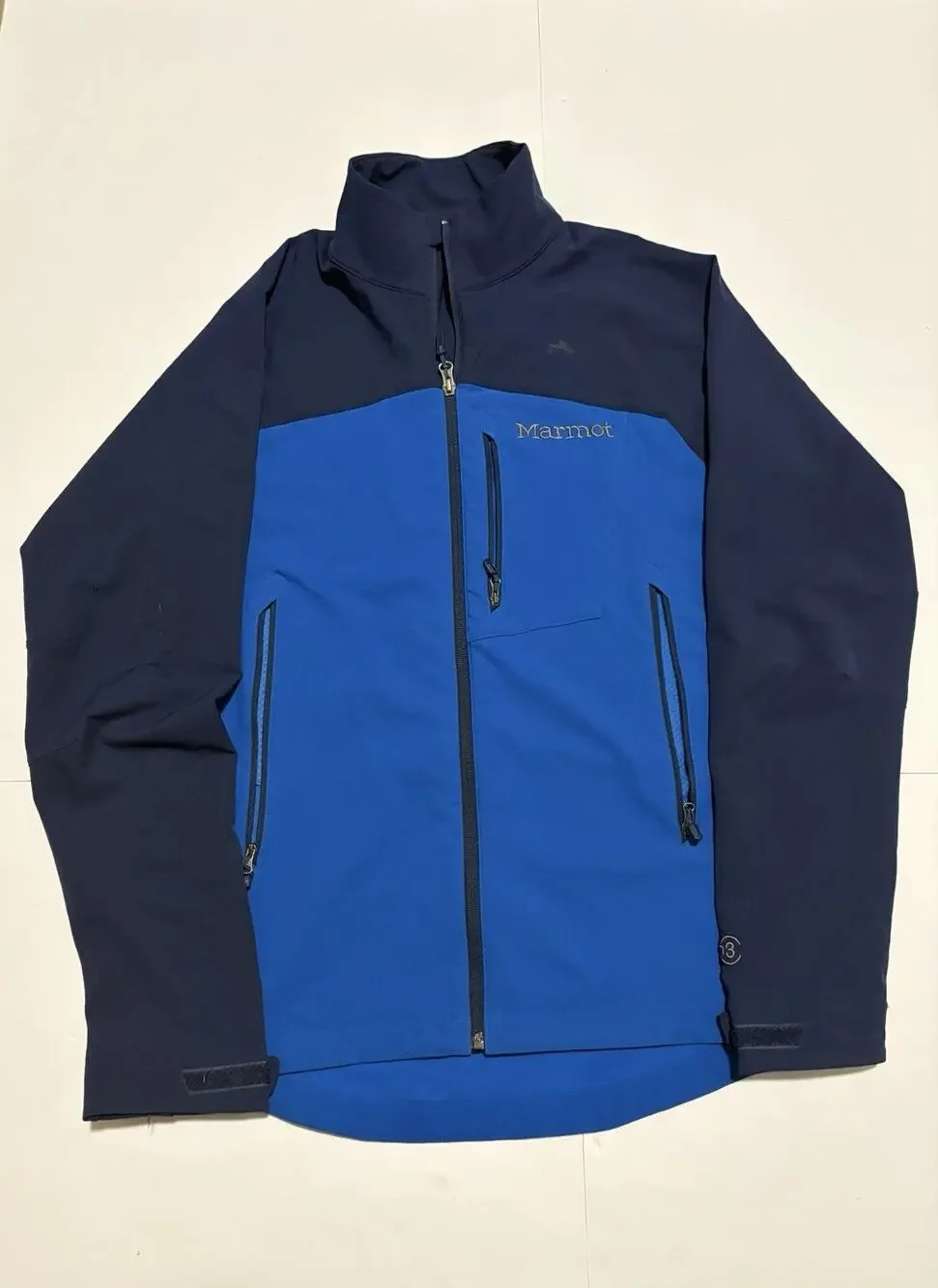 Marmot M3 Softshell Jacket Men’s Medium Blue Full Zip Windproof Outdoor Coat